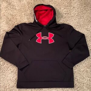 Under Armour Black Pull Over Hoodie Size Large
